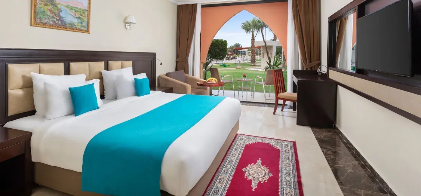Bedroom view of Pickalbatros Aqua Fun Club Marrakech, Morocco